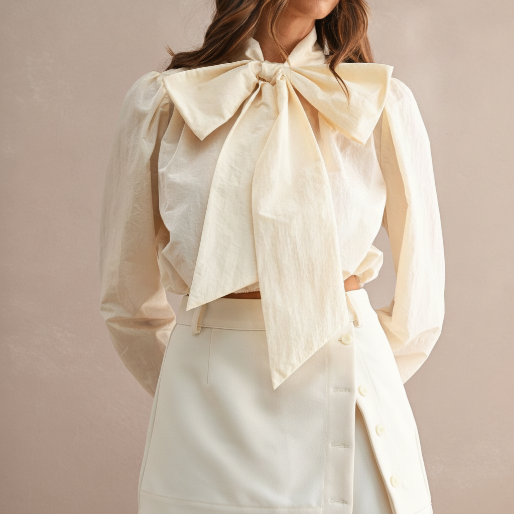 Constance Bow-Neck Blouse