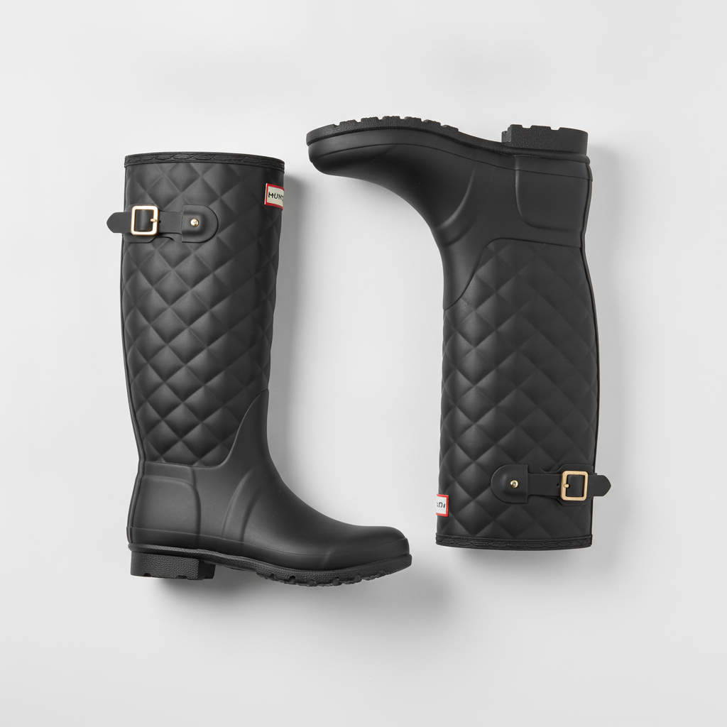Refined Quilted Rain Boot