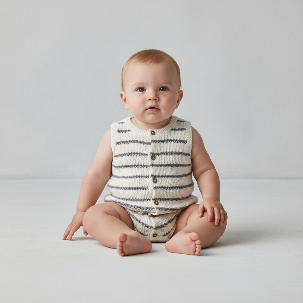 Carter's Just One You® Baby Striped Sweater Romper - Ivory Newborn