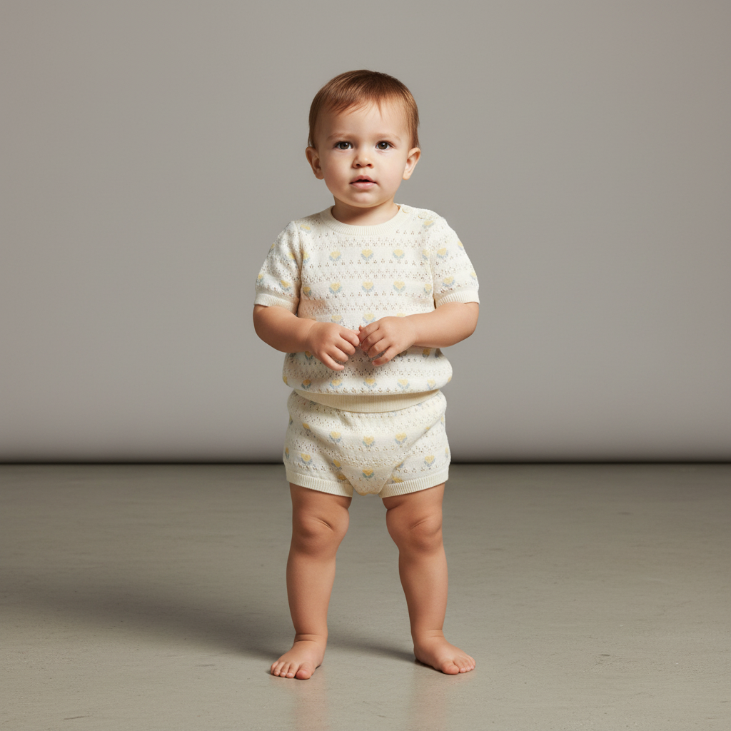 Organic 2pc Floral Sweater Set 