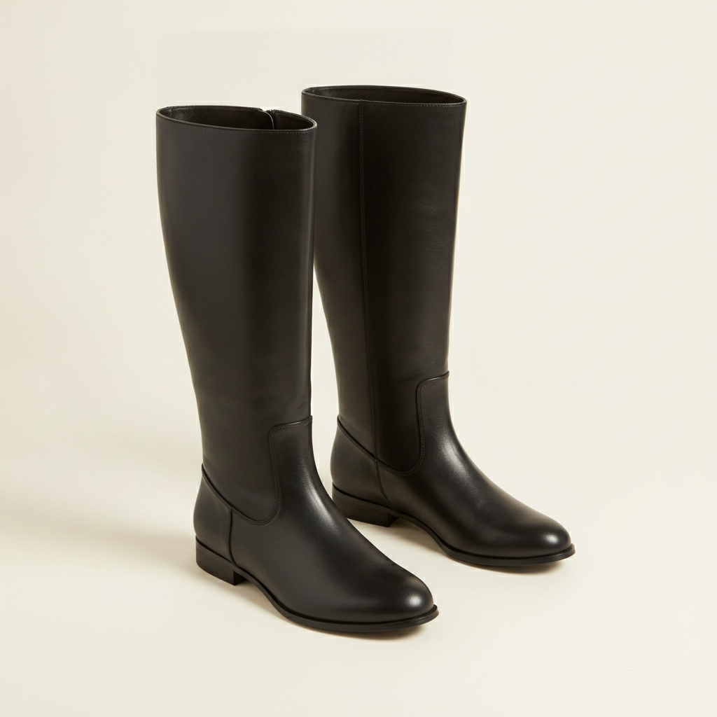 Vegan Leather Riding Boots