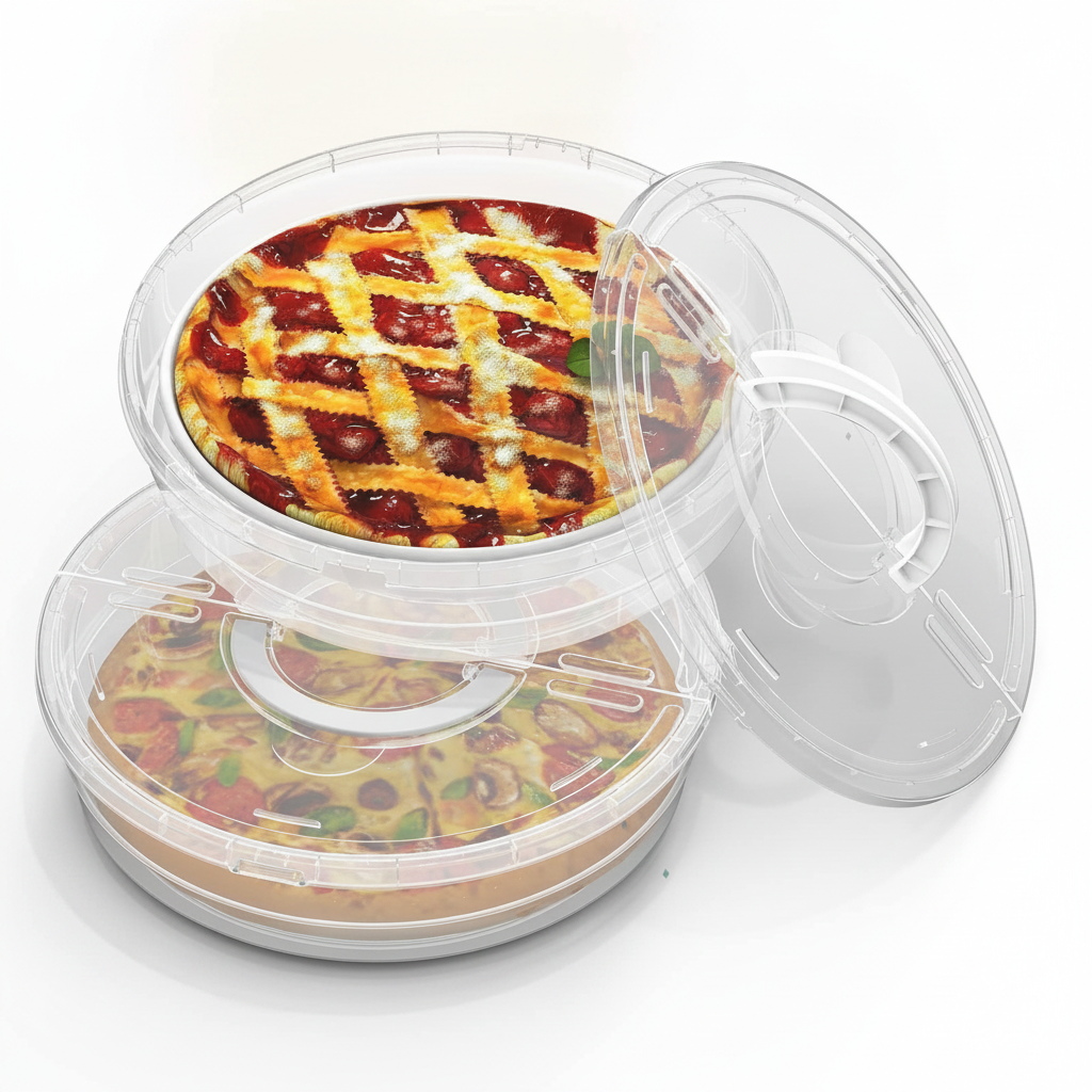 Swinduck 12inch 2 Pack Food Storage Container with Lid and