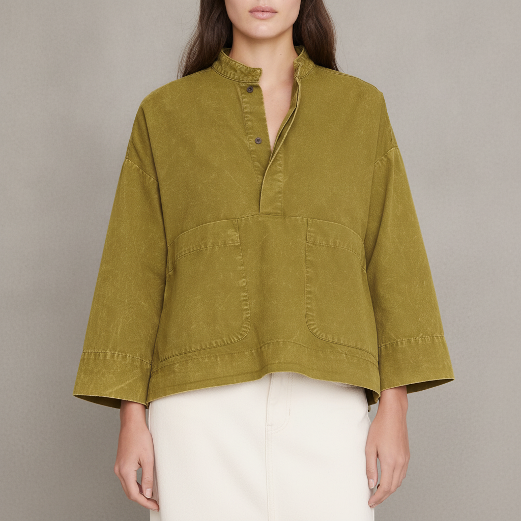 Cotton Popover Top
