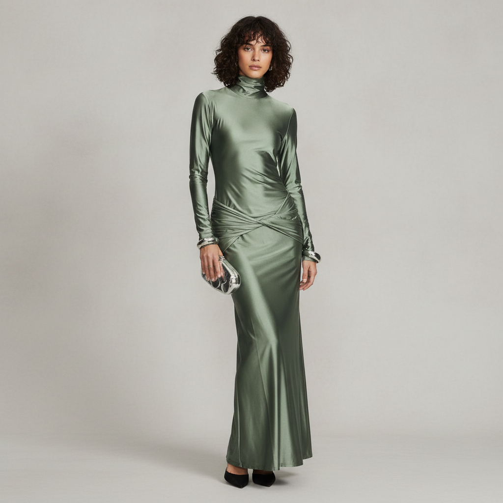 Anastasia Dress in Army
