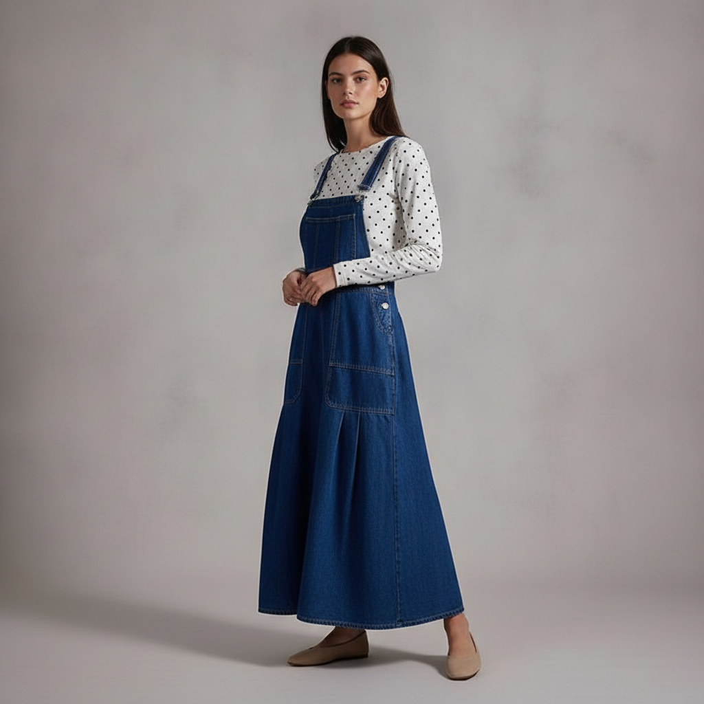 We The Free Arabella Denim One-Piece Skirtall