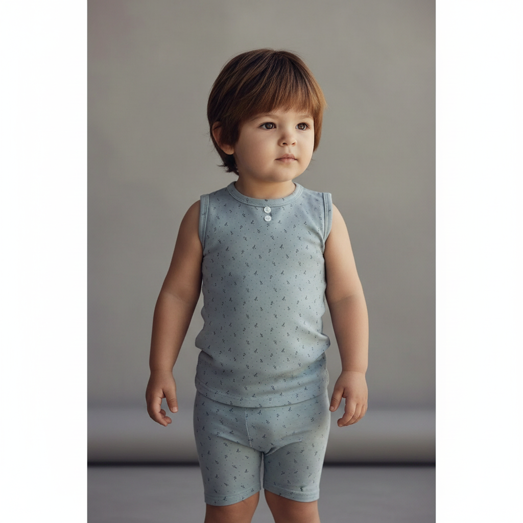Buttons & Polka Dots 2-Piece Tank & Short Set