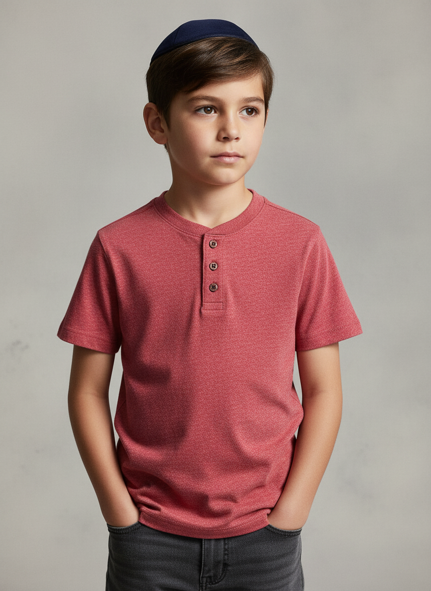 Short-Sleeve Henley T-Shirt 