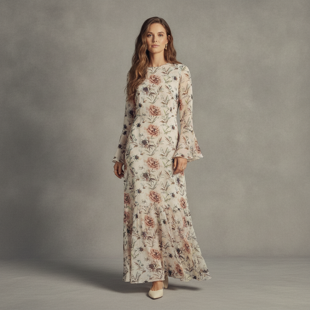 Valerie Dress- Peonies