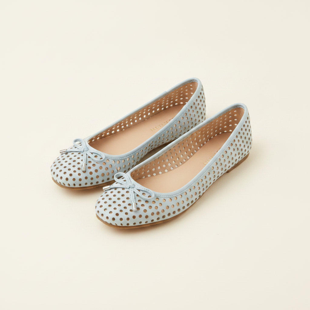 Elstree Perforated Ballet Flat
