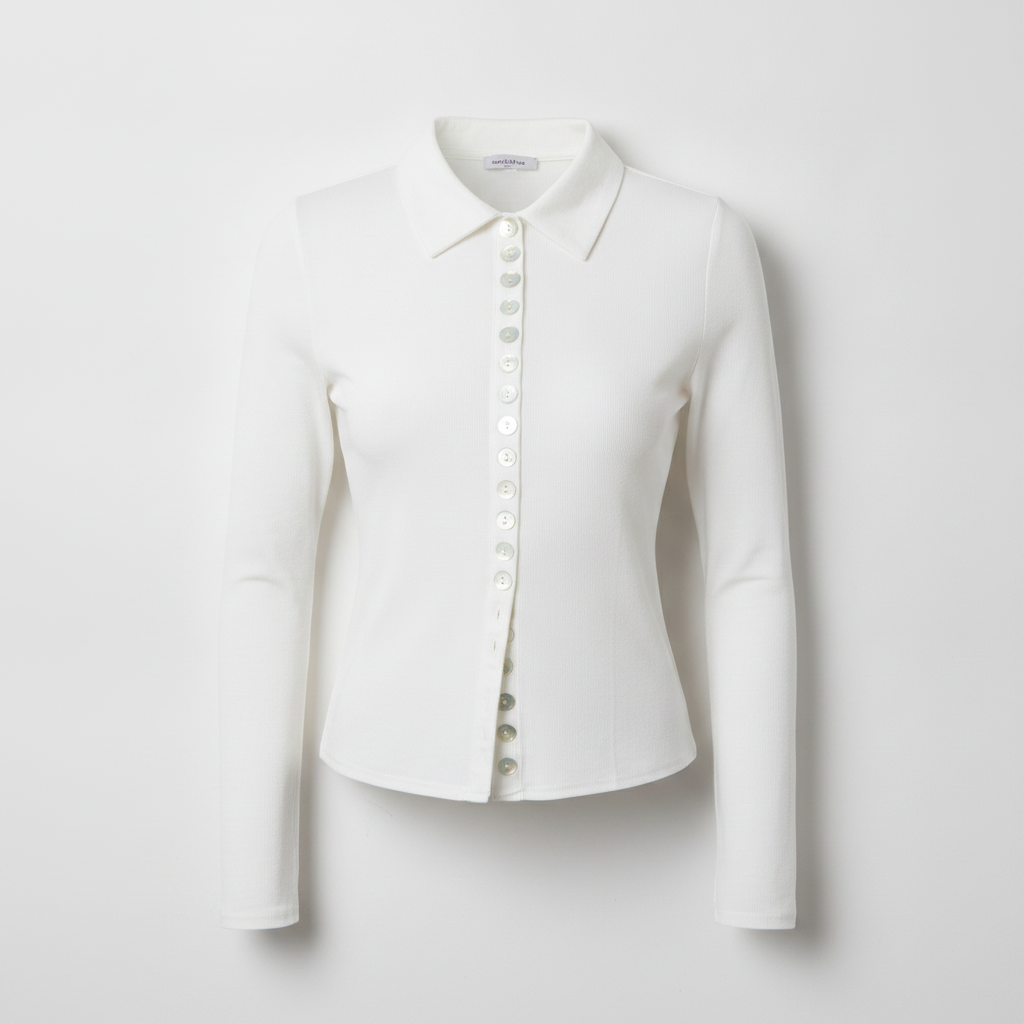 Pennie Knit Button-Up Shirt