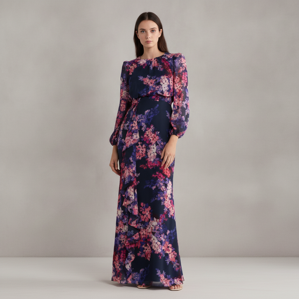 Long Sleeve Maxi Dress Eliza J