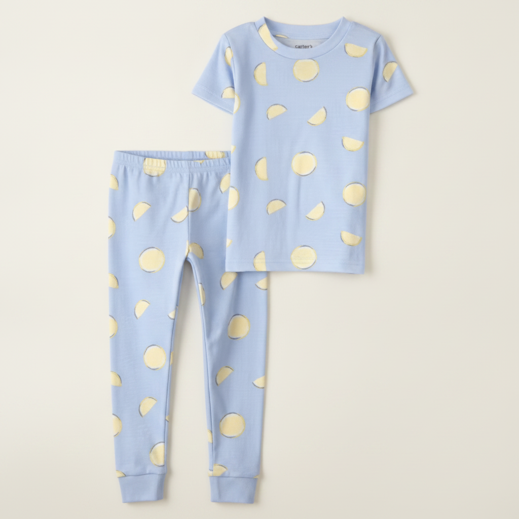 Carter's Child of Mine Toddler Pajama Set - Blue Lemon