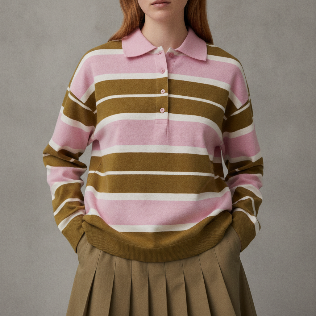 English Striped Knit Shirt