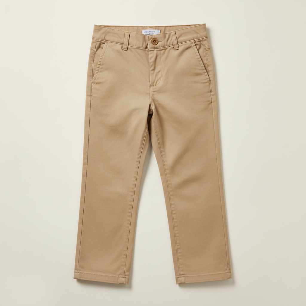 Boys Chino Pants - Little Essentials - Brown