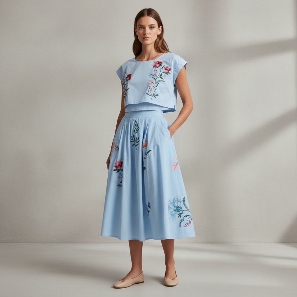 Floral Sleeveless Fit Dress