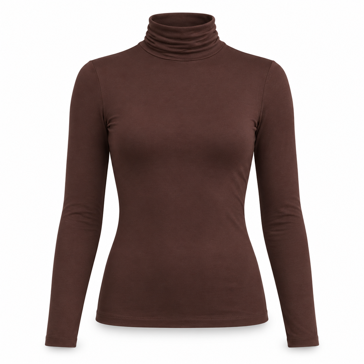 On 34th Modal Long-Sleeve Turtleneck — Ganache