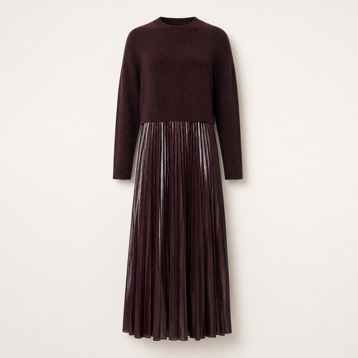 Spark 2-in-1 Dress - Oxblood Red