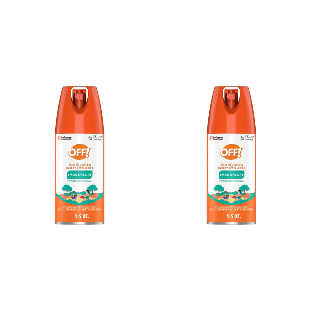 OFF! FamilyCare Bug Spray & Insect Repellent Smooth & Dry - 2ct/4oz each: DEET 15%, Unscented, Repels Mosquitoes, Ticks : Target