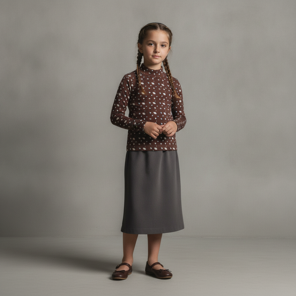 Heritage Leopard Mock Neck