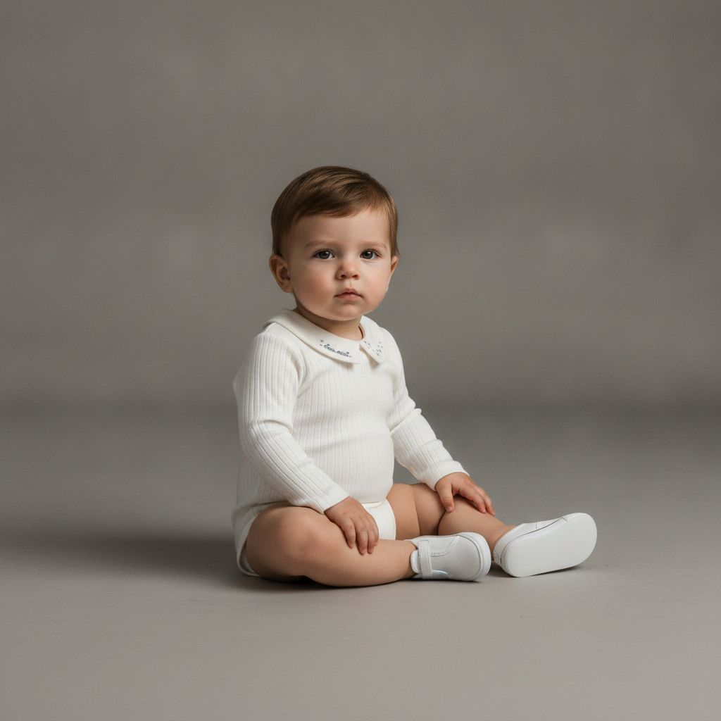 Baby & Toddler Boy Bodysuit — Floral Star Blue