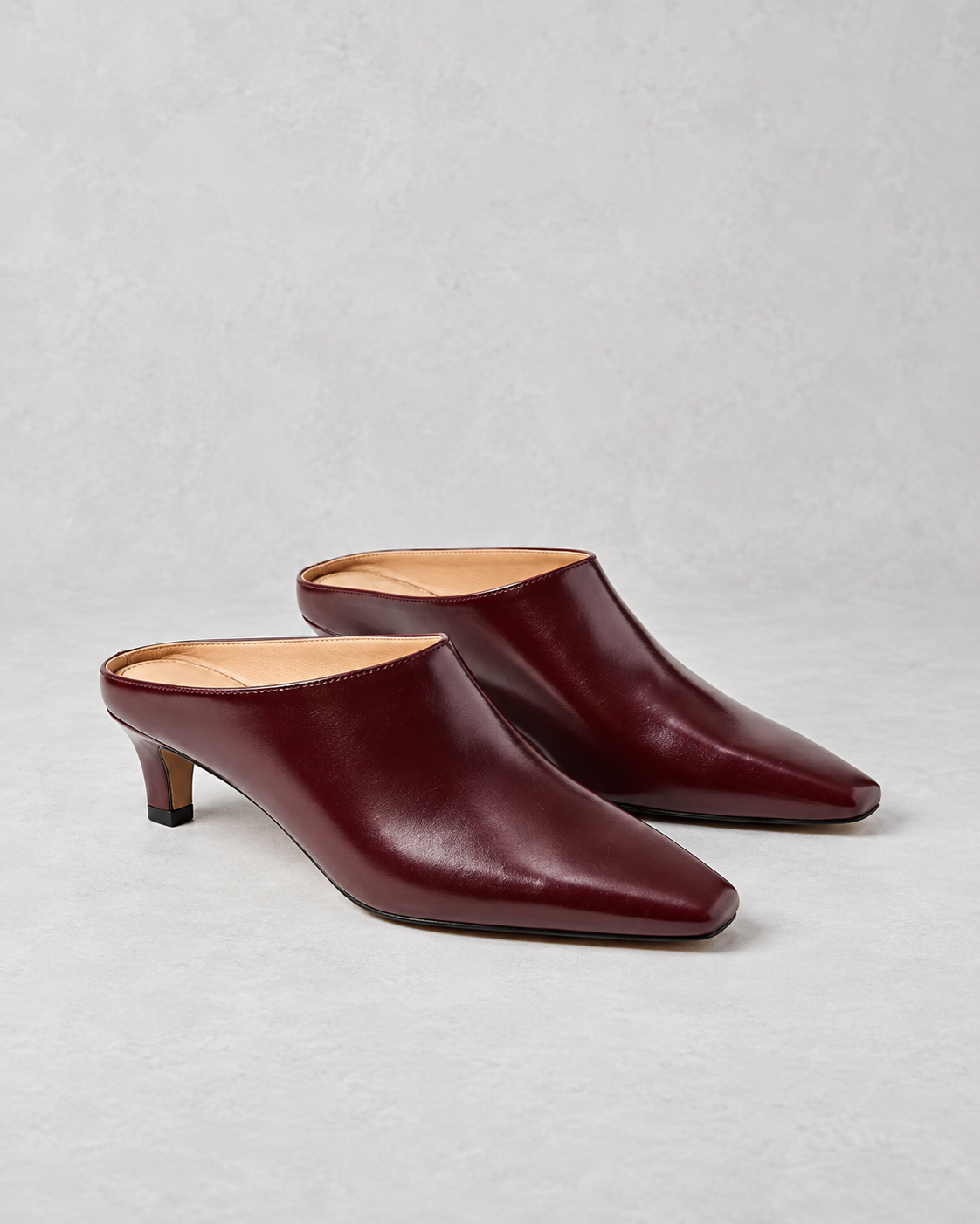 Modern Heeled Mules