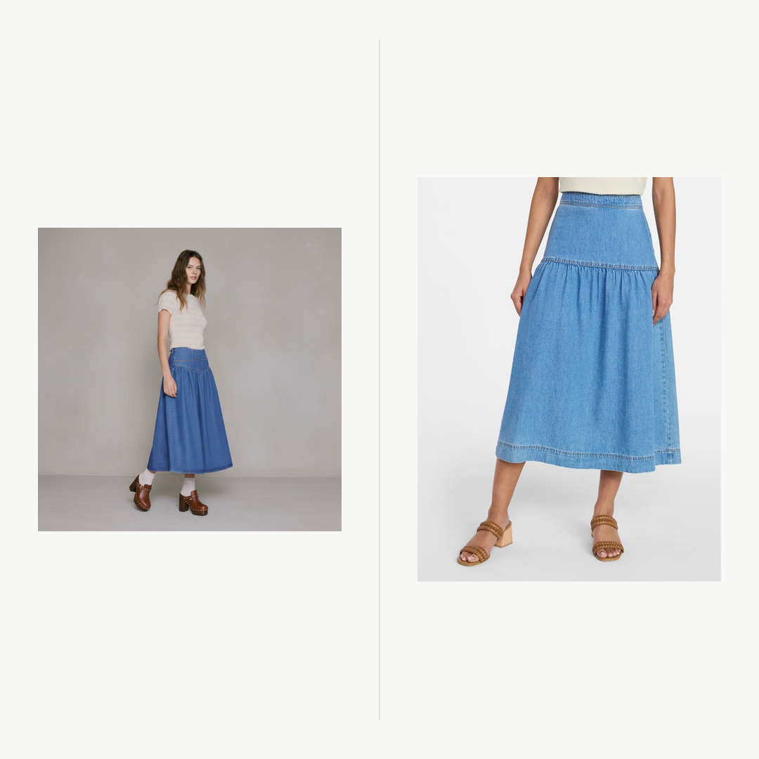 Compare Denim Skirts