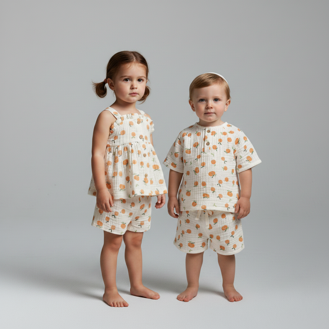 Organic Peplum Family Matching