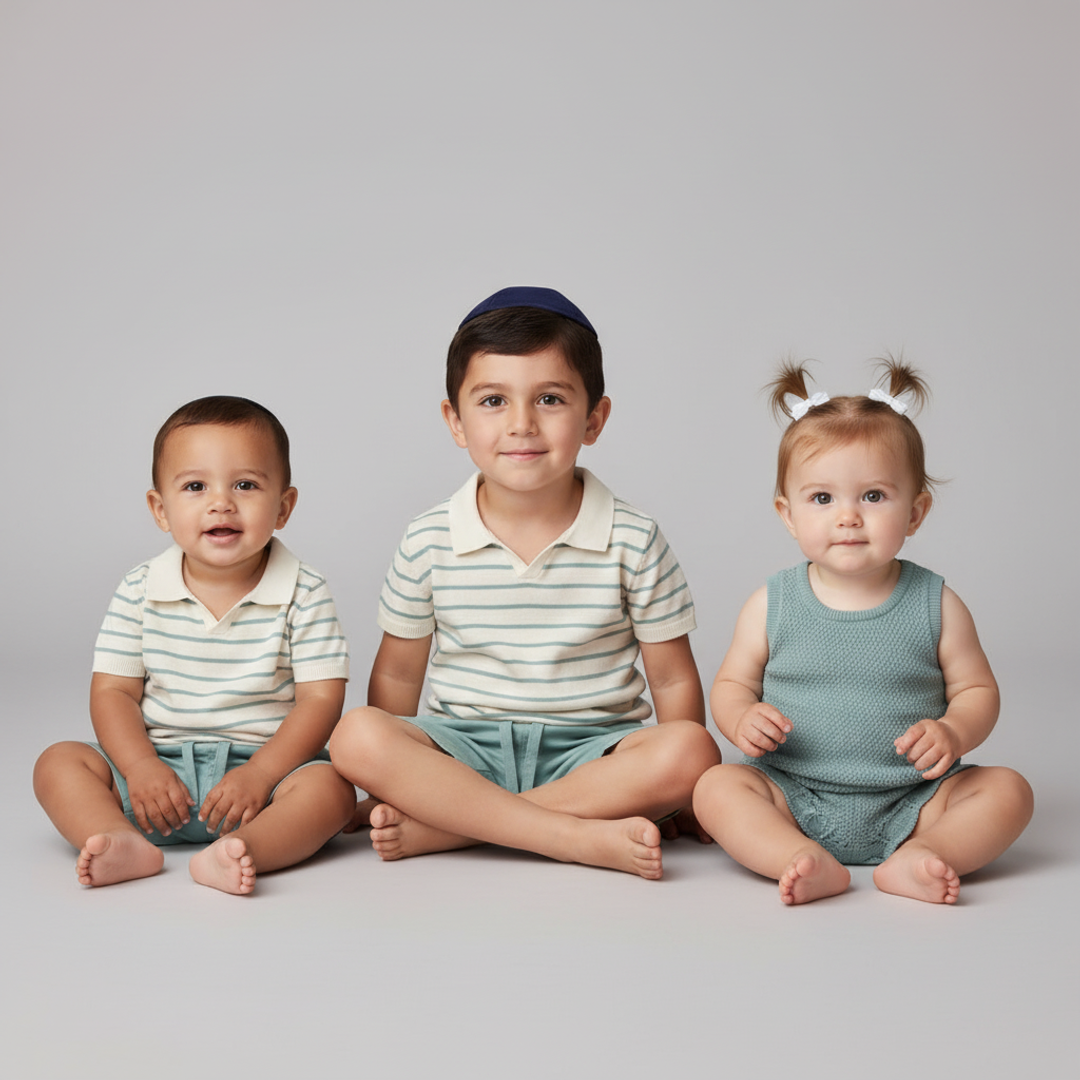 Little Planet Knit Sage Family Matching