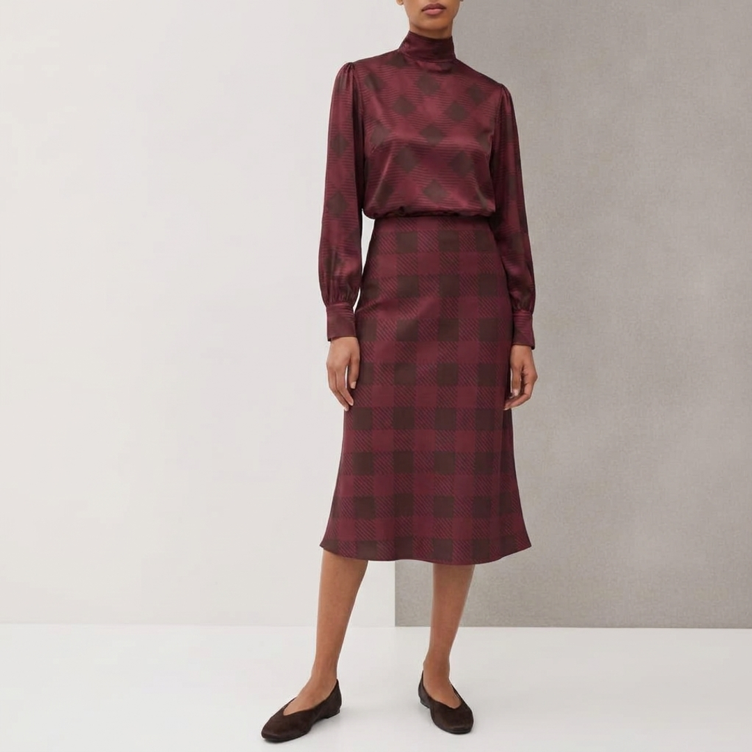 LE BOP Zaza Blouse + LE BOP Olive Midi + Hair Calf High Vamp