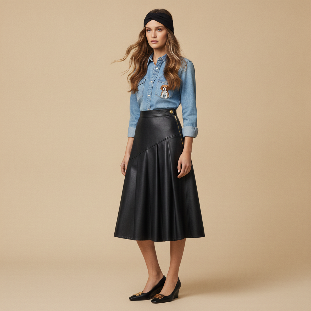 Maeve Shrunken Bennet Embellished + Vera Skirt + Georgia Wedge: Women's Designer + Headband for Wide Breathable