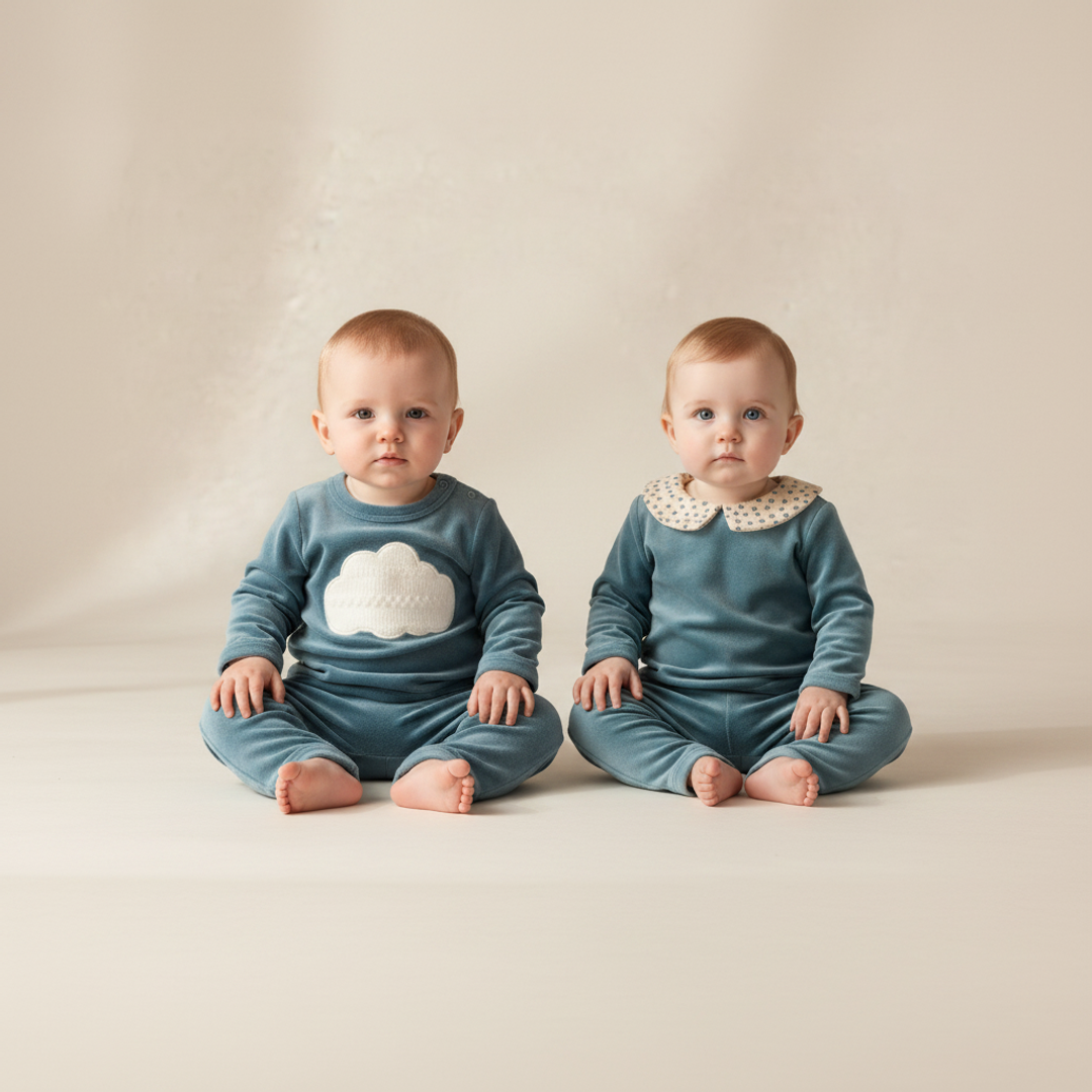 Velour Shabbos boy/girl Matching-Maissonette