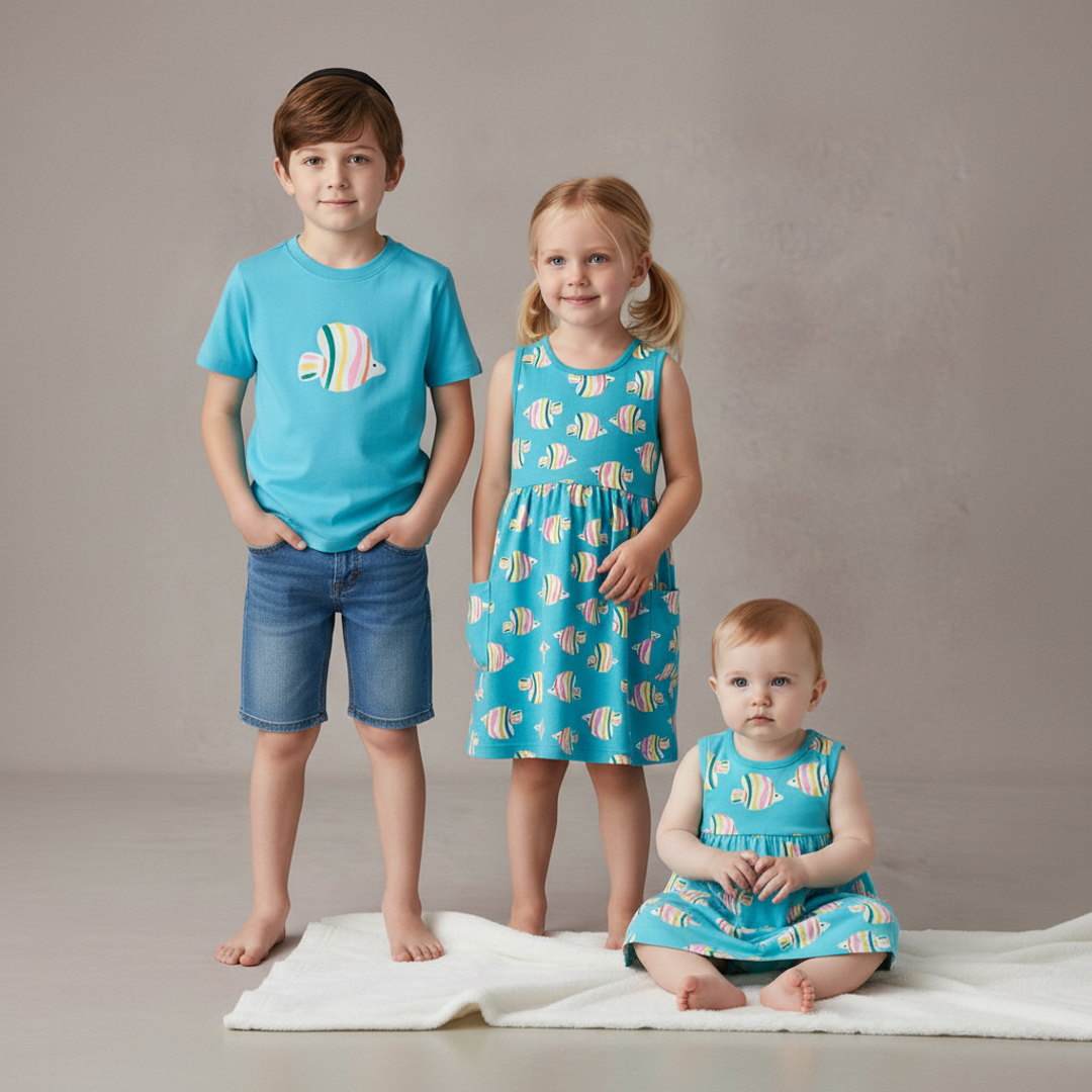 Hanna Anderson Rainbow Fish Family Matching