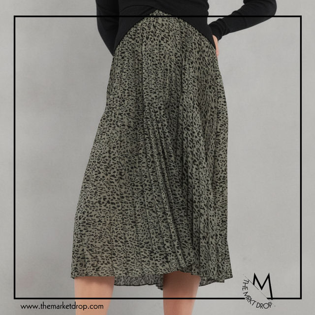 Ripe Maternity Cleo Pleat Midi Skirt