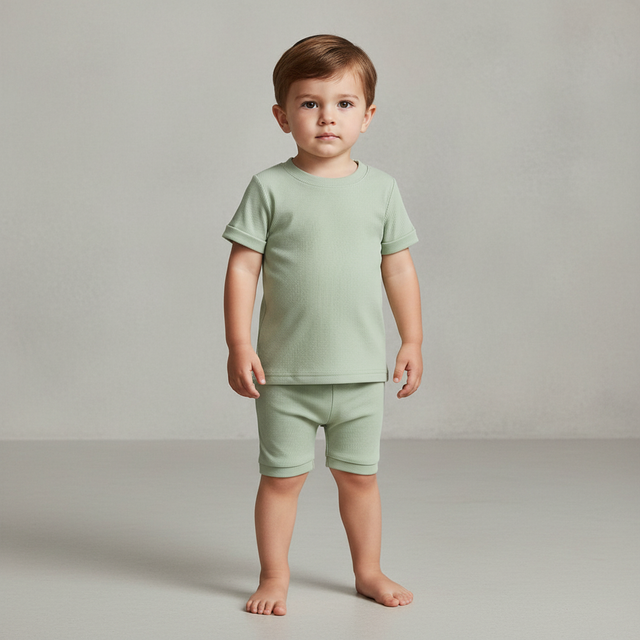 Ribbed Snug-Fit Pajama Set for Toddler & Baby