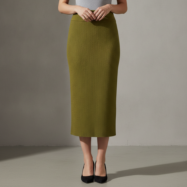 Vrtige Long A-Line Maxi Satin Skirt