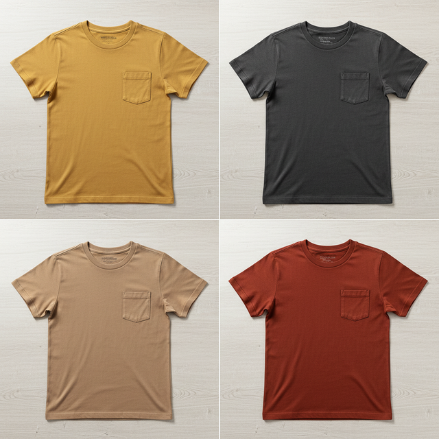 Boys' Short Sleeve Washed Pocket T-Shirt