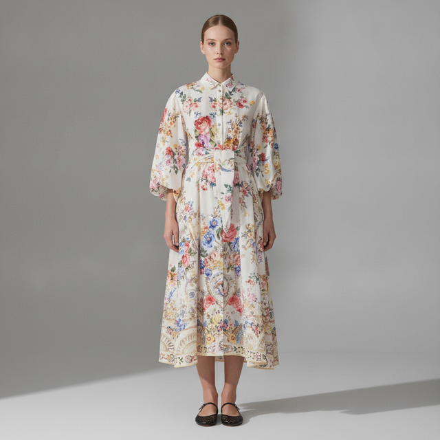 Camilla I Left My Heart In Granada Linen Shirt Dress