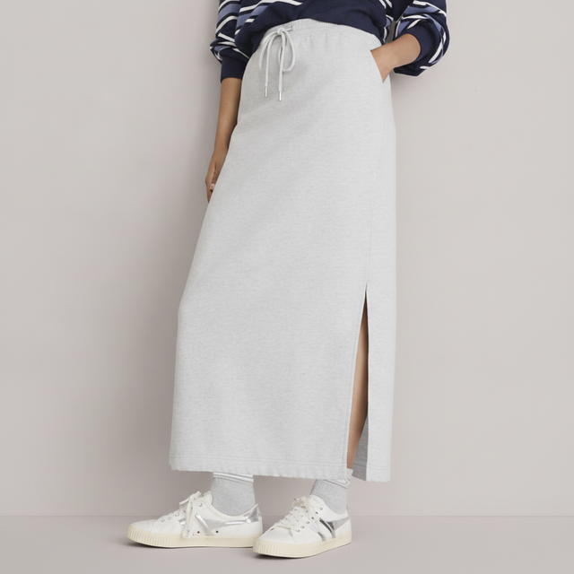 Lou & Grey Heathered Elite Fleece Maxi Pocket Skirt