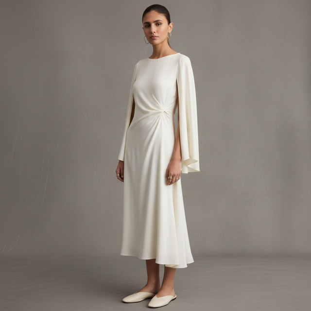 Ruched satin dress