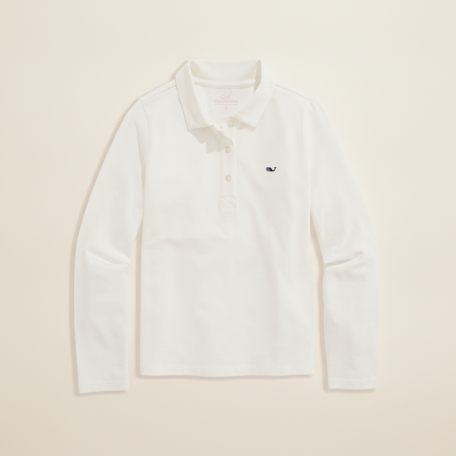 Girls' Everyday Jersey Long Sleeve Polo