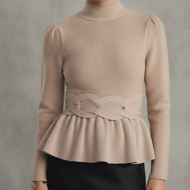 Shimmer Peplum Sweater