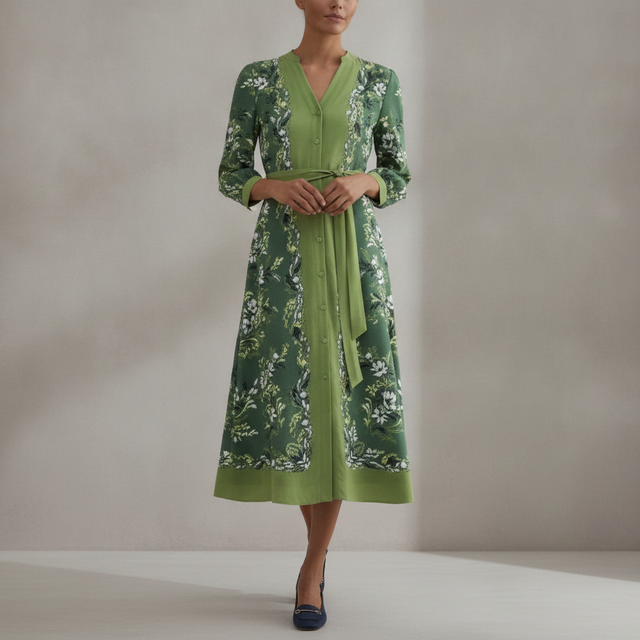 HOBBS LONDON Apolline Tie Waist Shirt Dress