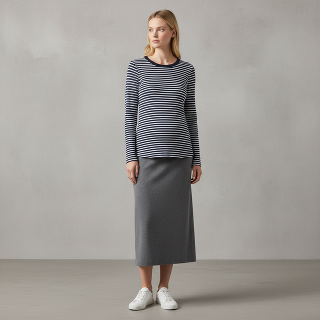 MAMA Ribbed Knit Top