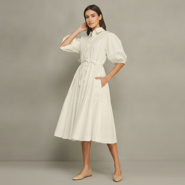 Basically Butter Midi Dress
