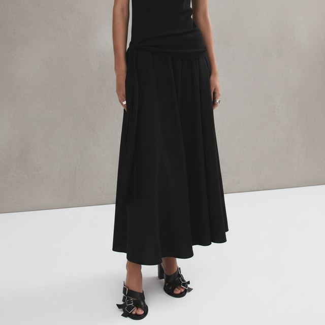 MNGO Flared cotton skirt
