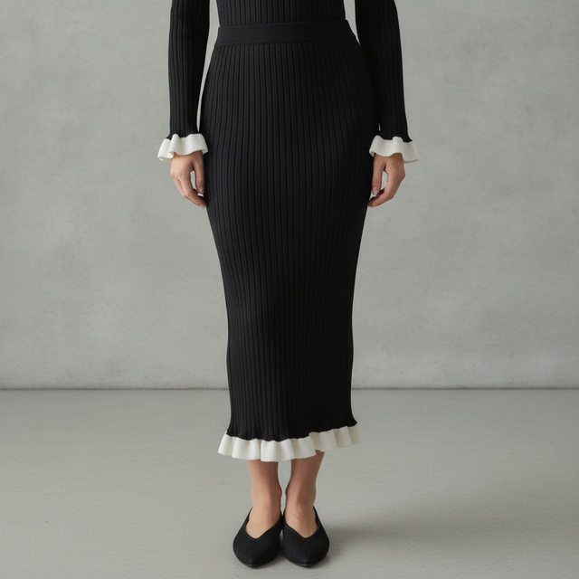 Sweater Long Knit Skirt