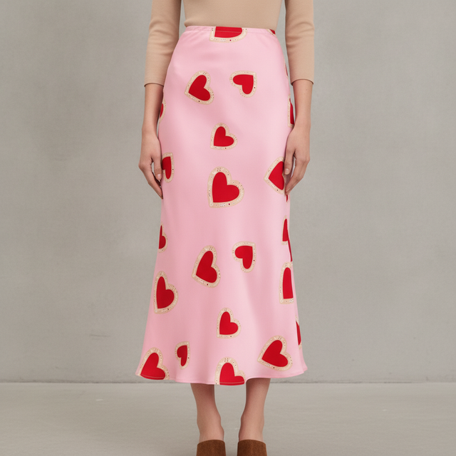 Never Fully DressedPink Hearts Dorris Skirt