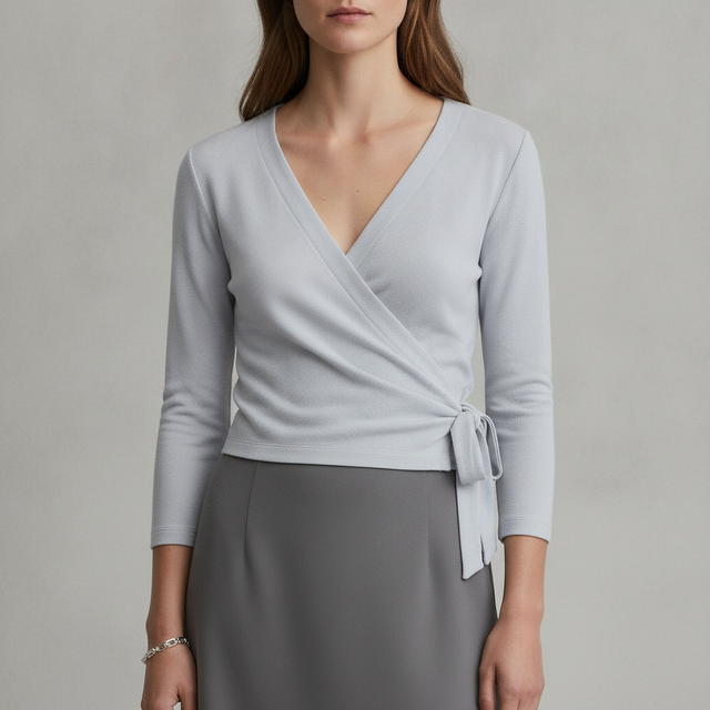 Cozy Jersey Wrap Top