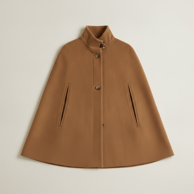 Wool Blend Cape