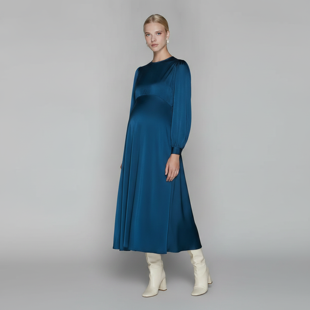 Arden Maternity Dress in Teal